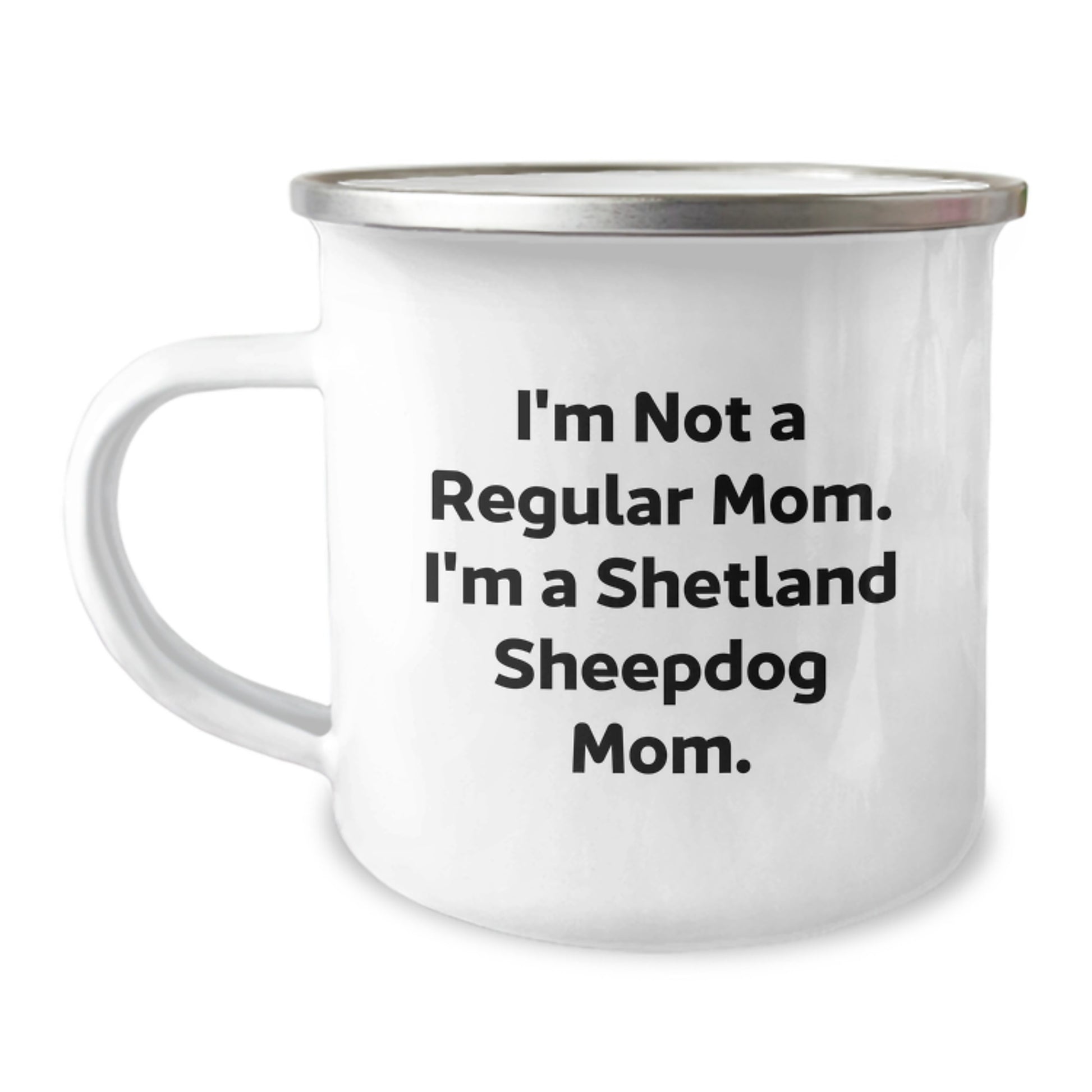 Shetland Sheepdog Mom Funny Camping Mug Gifts for Her Graduation Unique Presents from Mom to Daughter - Image 1