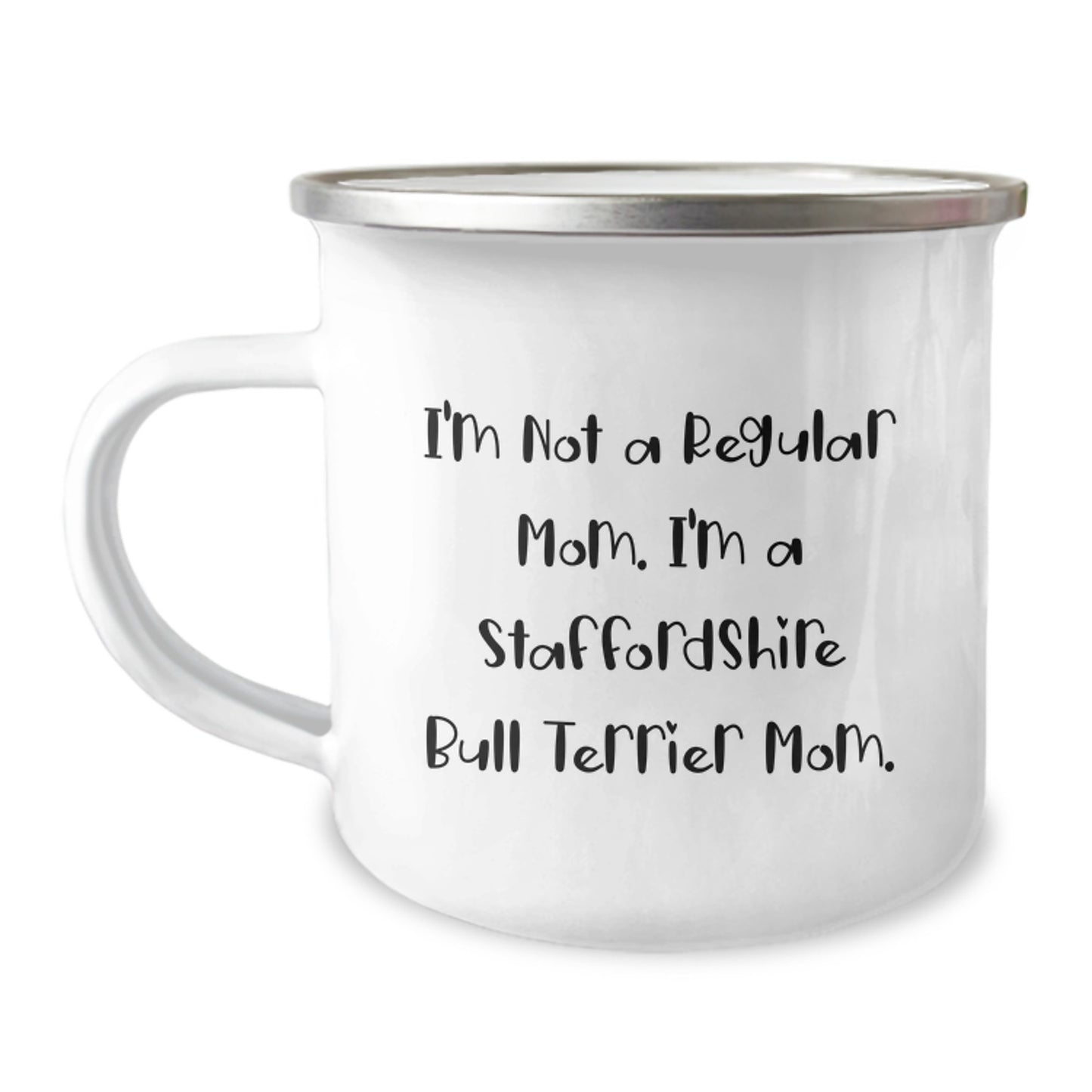 Staffordshire Bull Terrier Dog Lover Gifts from Mom for Graduation Unique Camping Mug - Image 1