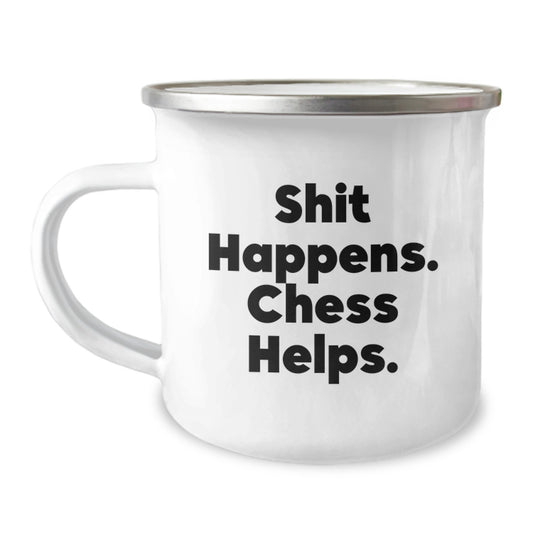 Funny Chess Camping Mug for Graduation Unique Gifts from Friends - Image 1