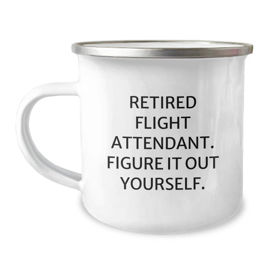 Funny Flight Attendant Gifts for Graduation, Camping Mug, Inspirational Quote, Gifts from Friends to Flight Attendant, Best Gift Ideas for Flight Attendant - Image 1