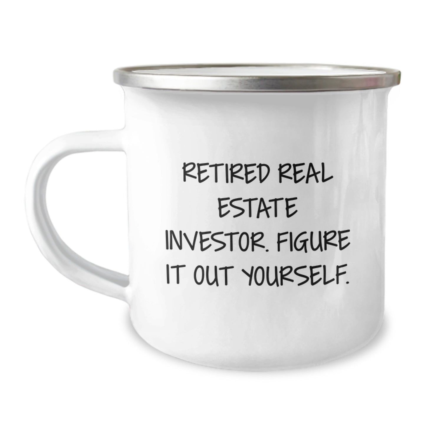 Funny Real Estate Investor Gifts for Friends, Graduation Unique Gifts for Real Estate Investor Men, Camping Mug Quote - Image 1