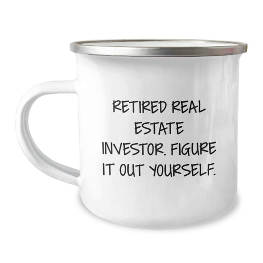 Funny Real Estate Investor Gifts for Friends, Graduation Unique Gifts for Real Estate Investor Men, Camping Mug Quote - Image 1