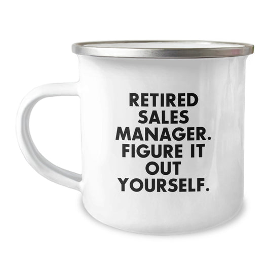 Sales Manager Keepsake Camping Mug for Him Birthday Gift - Image 1
