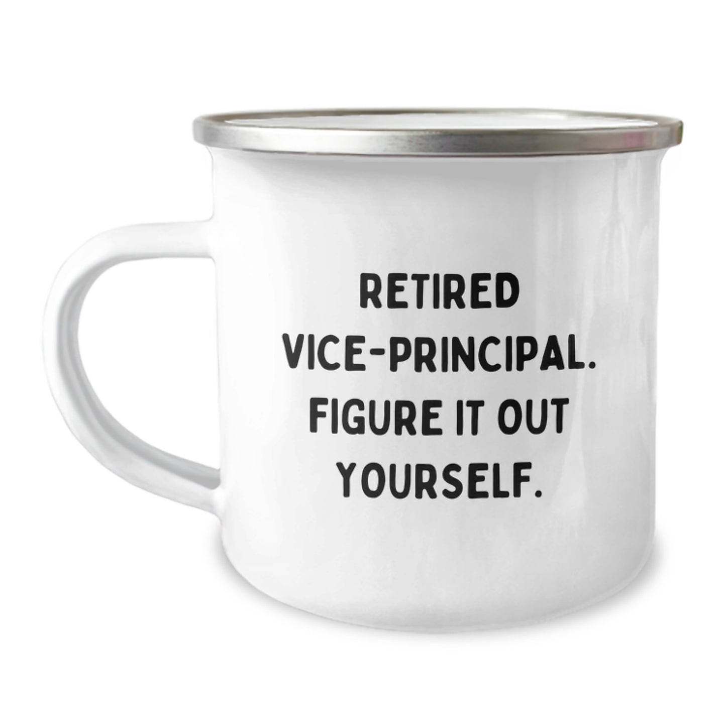 Vice-Principal Keepsake Camping Mug for Him Birthday Gift with Enamel - Image 1