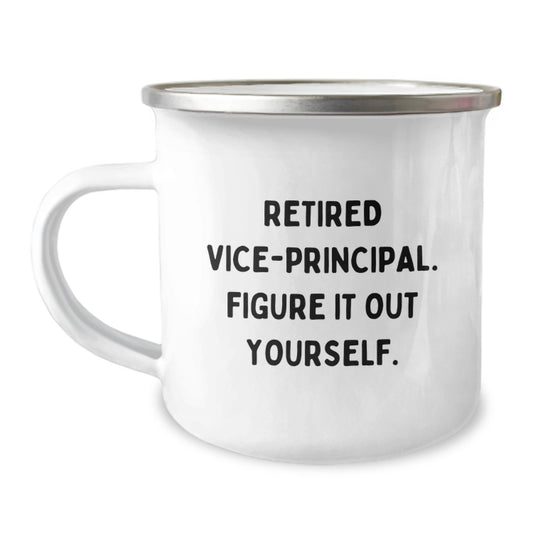 Vice-Principal Keepsake Camping Mug for Him Birthday Gift with Enamel - Image 1