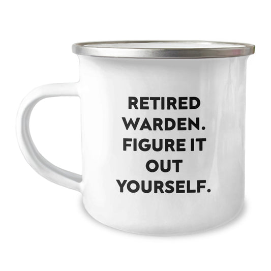 Warden Gifts, Funny Inspirational Mugs, Camping Mug for Warden Men, Graduation Unique Gifts, Funny Quote Gifts from Friends, Warden Enthusiasts - Image 1