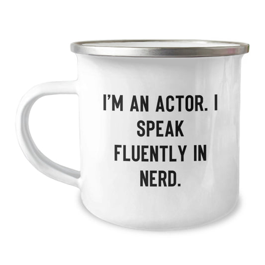 Funny Actor Gifts for Men - I'm An Actor. I Speak Fluently In genius. - Unique Graduation Gifts from Friends - Image 1