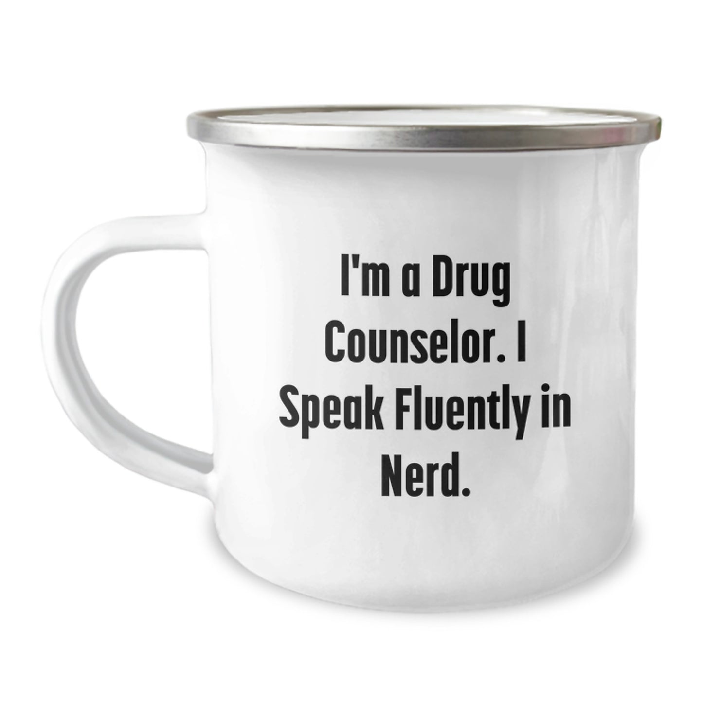 Funny Drug Counselor Gifts from Family - I'm A Drug Counselor. I Speak Fluently In genius. - Graduation Unique Mugs for Men - Image 1
