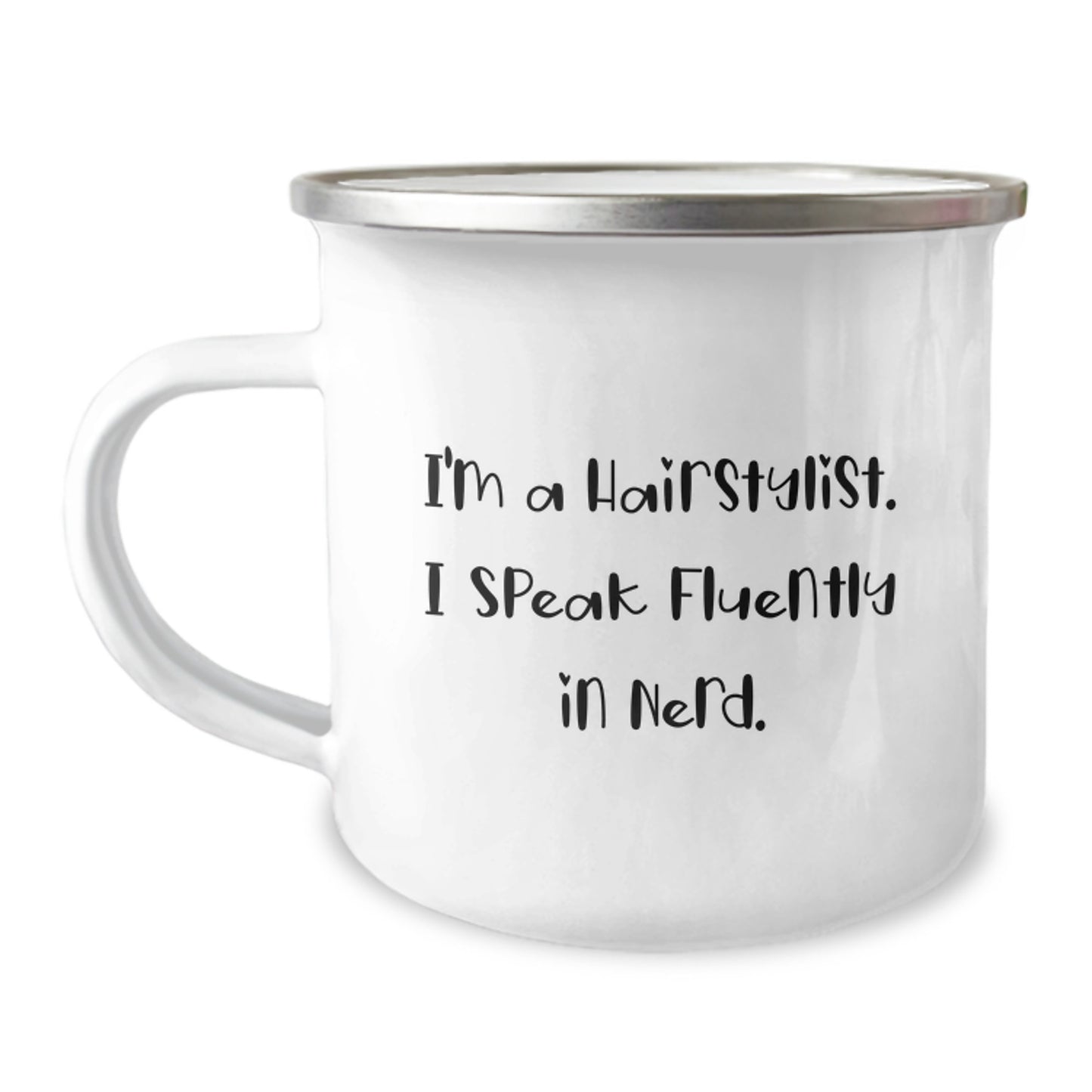 Funny Hairstylist Gifts from Men to Friends, Valentine's Unique Camping Mug for Hairstylists I'm A Hairstylist - Image 1