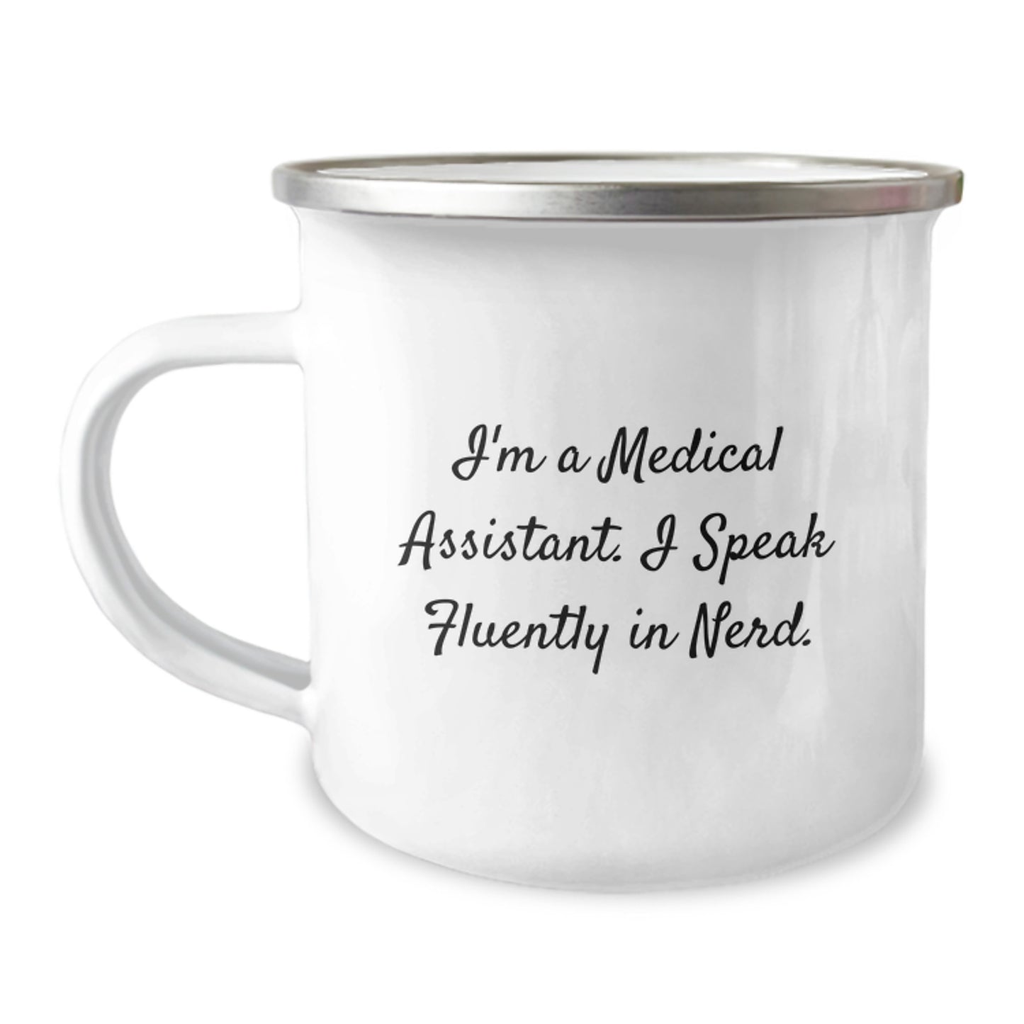 Funny Medical Assistant Gifts from Friends for Medical Assistant Graduation Unique Present Camping Mug - Image 1