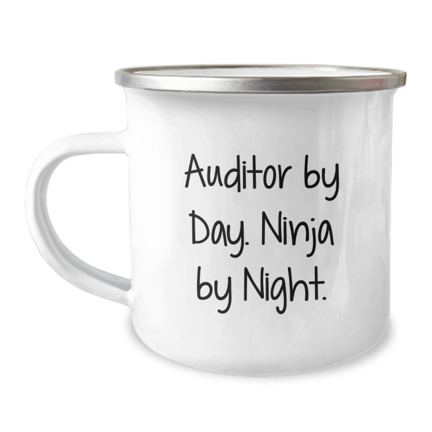 Auditor Gifts from Friends, Funny Camping Mug for Auditor By Day. Ninja By Night. Graduation Unique Gifts - Image 1