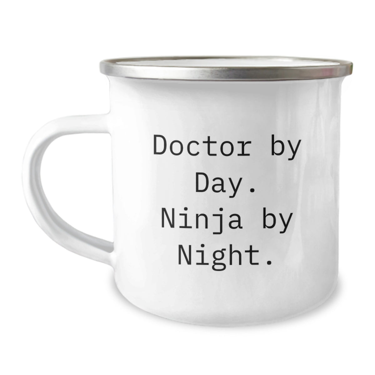 Funny Doctor Gifts for Men - 'Doctor By Day. Ninja By Night.' Camping Mug for Christmas Unique Gifts from Family - Image 1