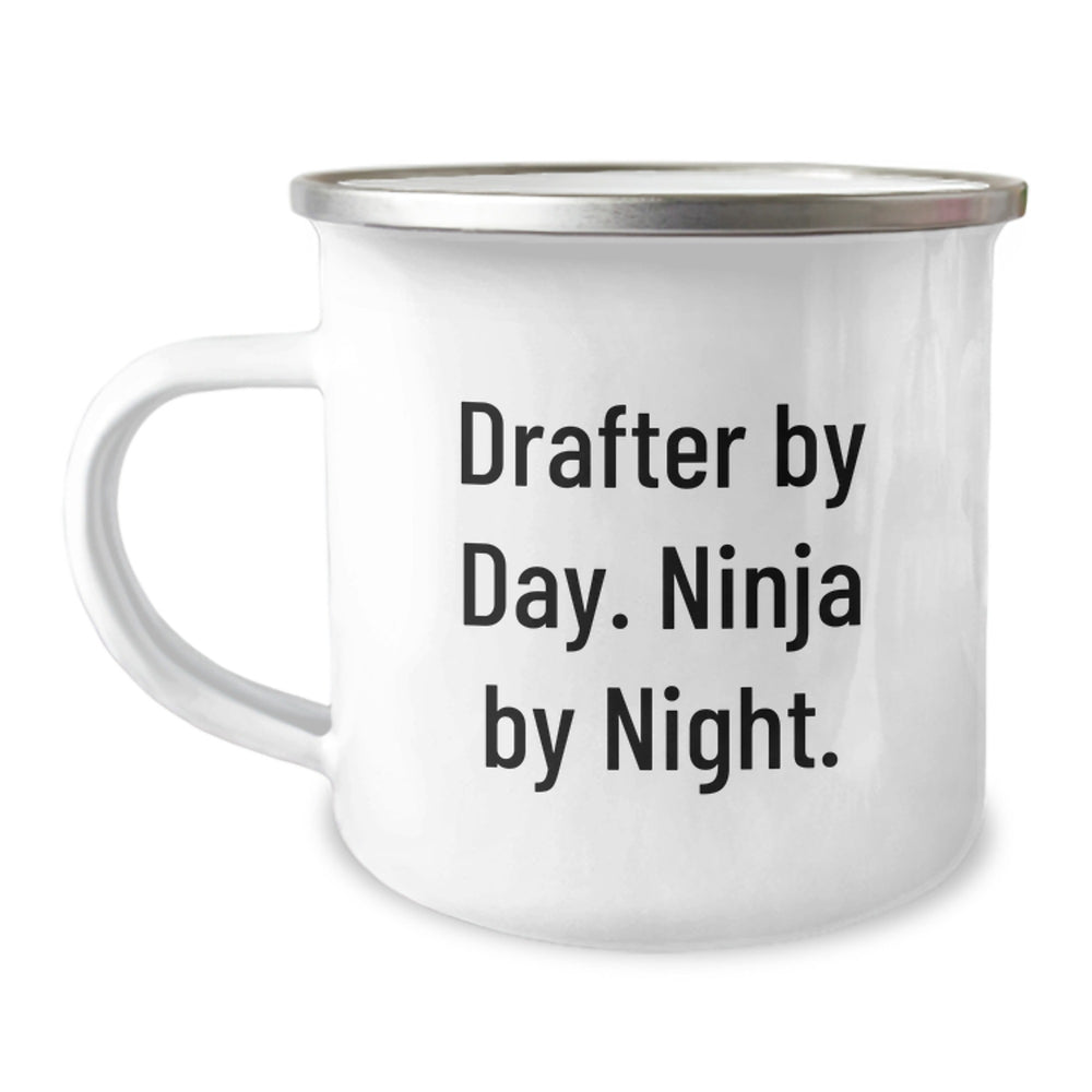 Funny Drafter Gifts from Friends and Family for Drafter By Day Ninja By Night Christmas Unique Mugs - Image 1