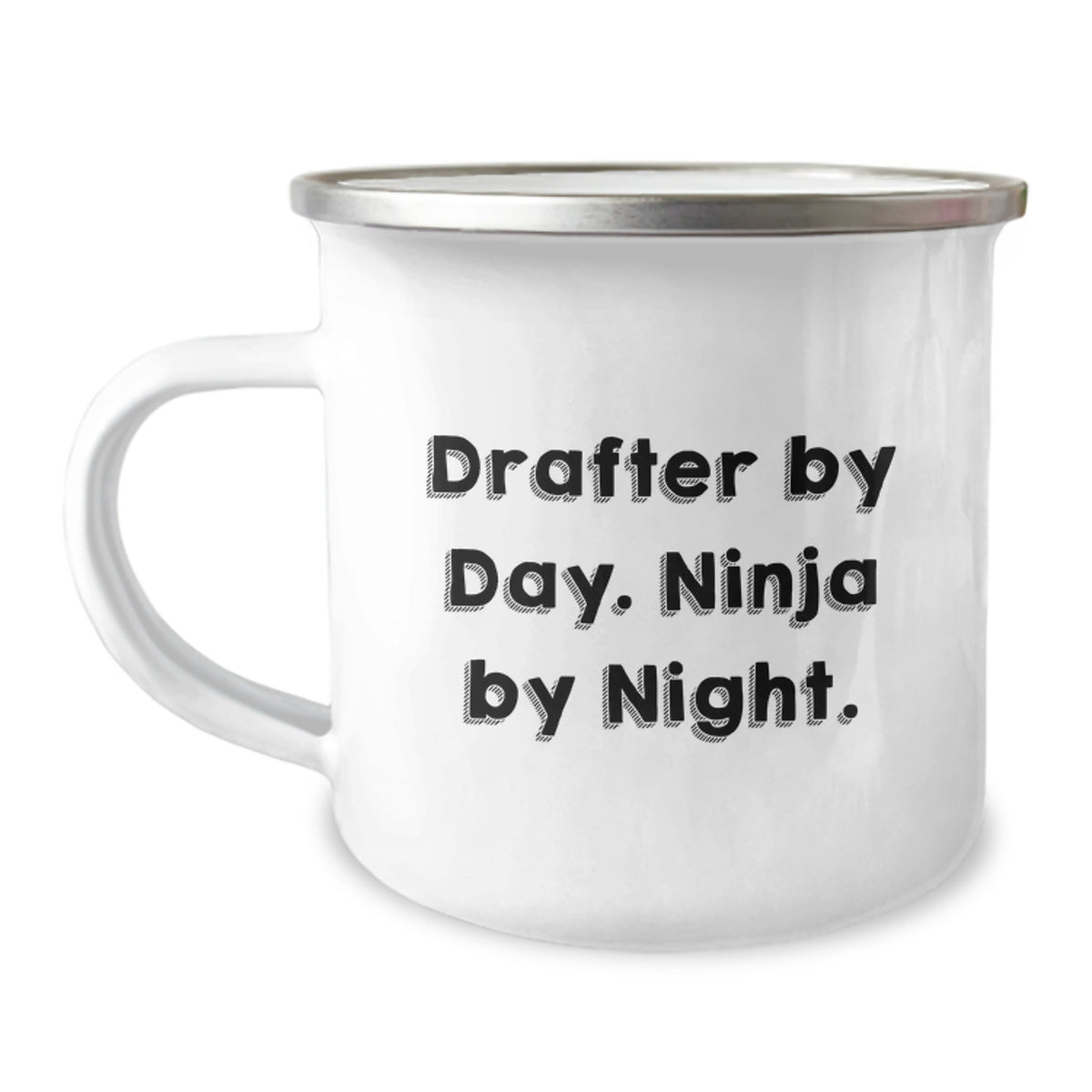 Funny Drafter Gifts for Men, Drafter By Day. Ninja By Night. Camping Mug, Christmas Unique Gifts for Friends, Family, Coworkers - Image 1