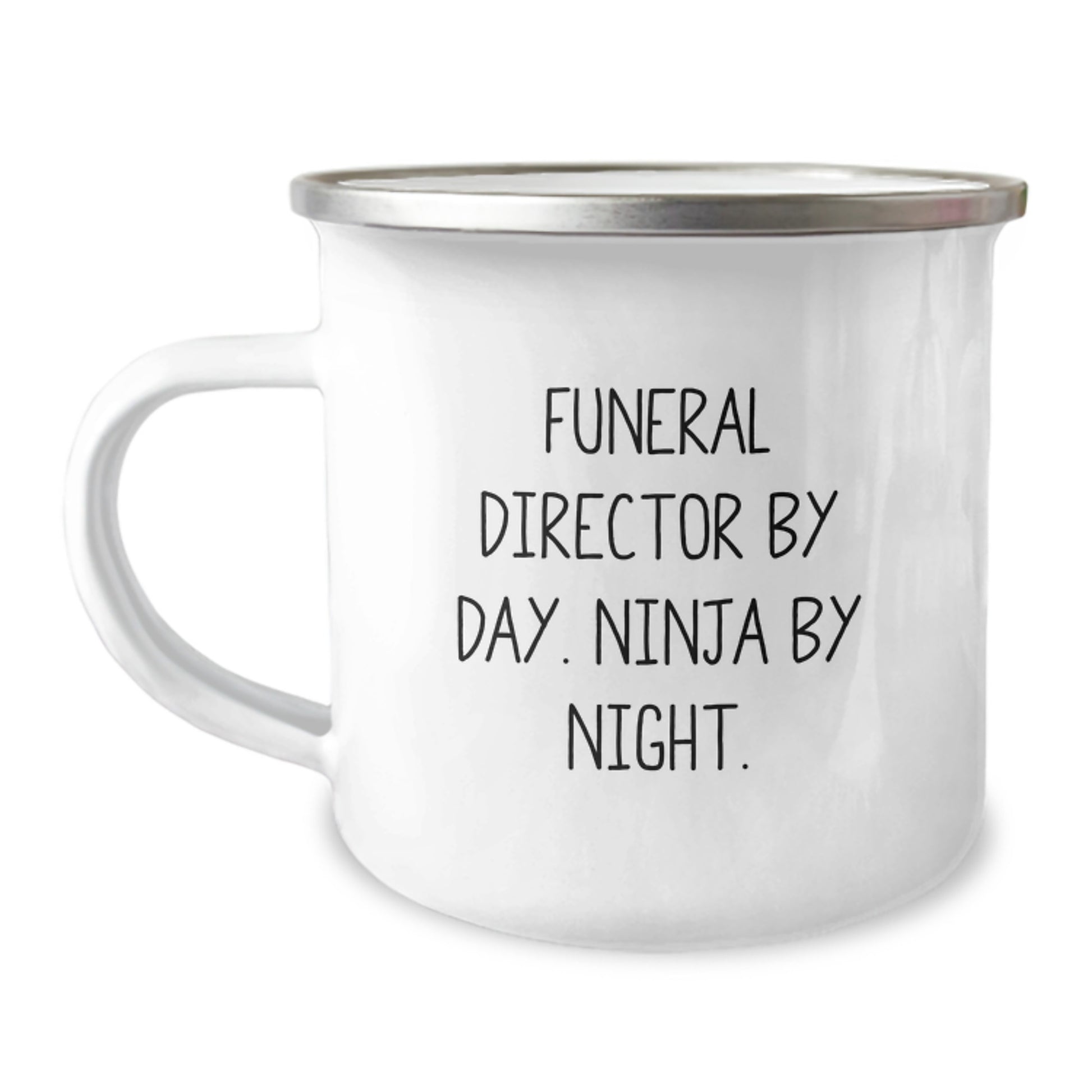 Funny Gifts from Friends for Funeral Director By Day Ninja By Night Birthday Unique Mugs - Image 1