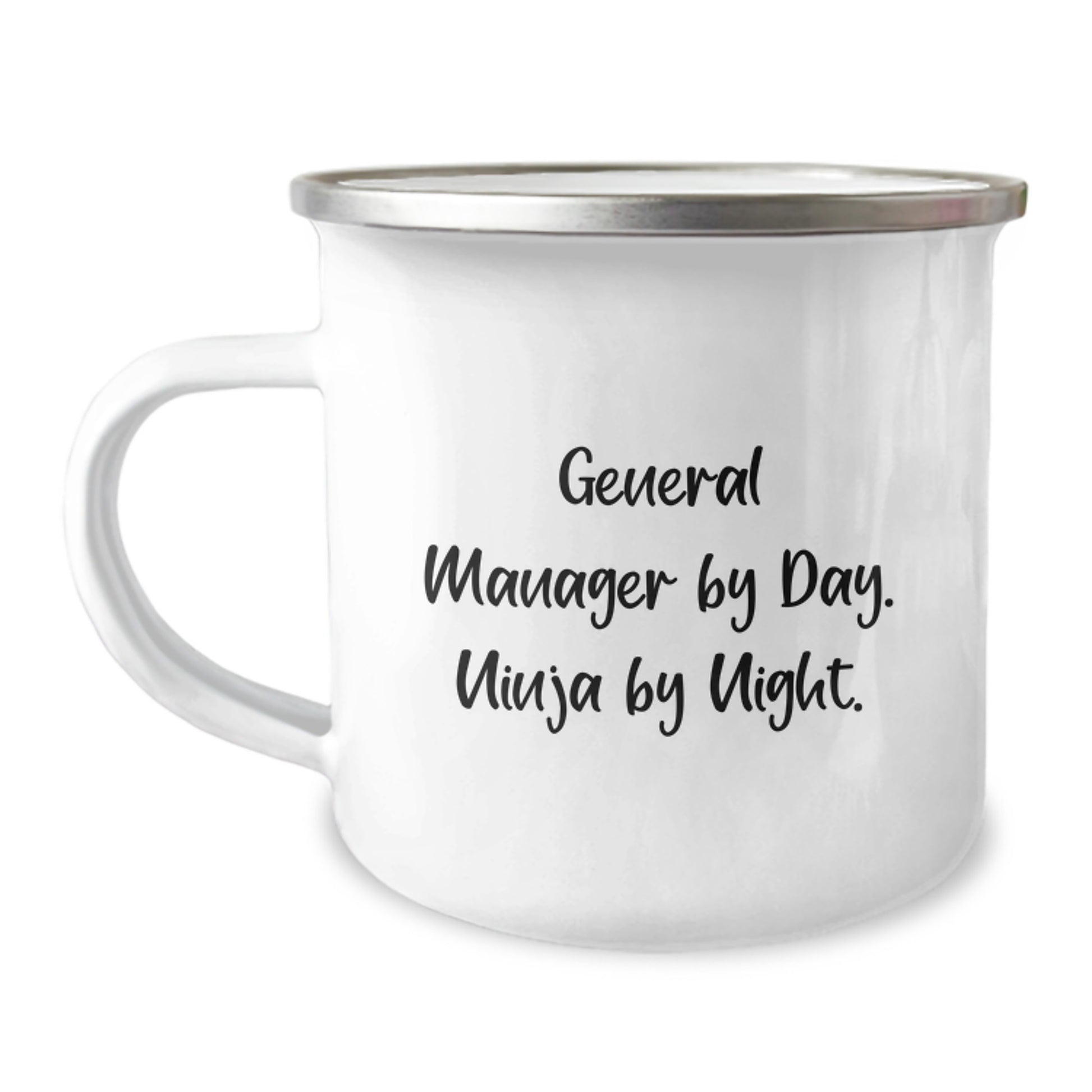 General Manager Keepsake Camping Mug for Him Birthday Gift 12oz - Image 1