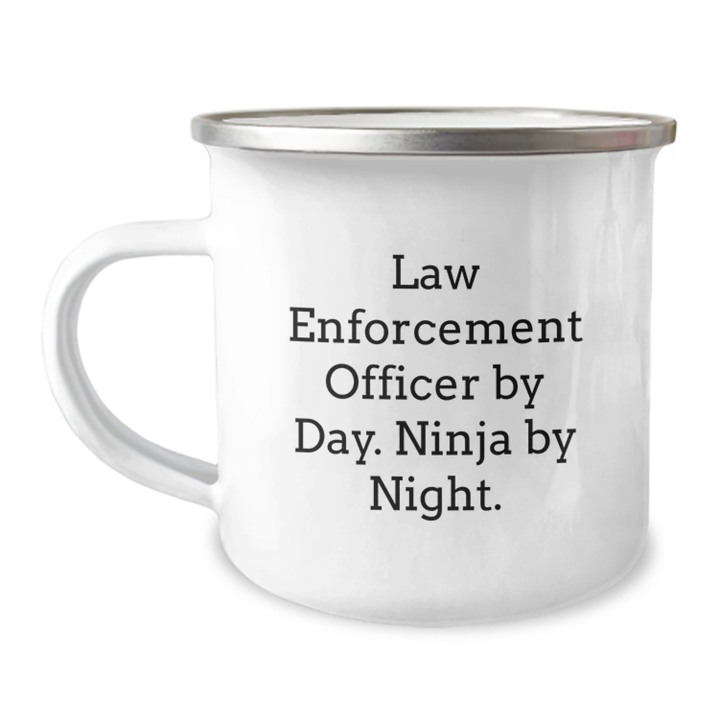 Funny Law Enforcement Officer Camping Mug Gifts for Him Graduation Unique - Image 1