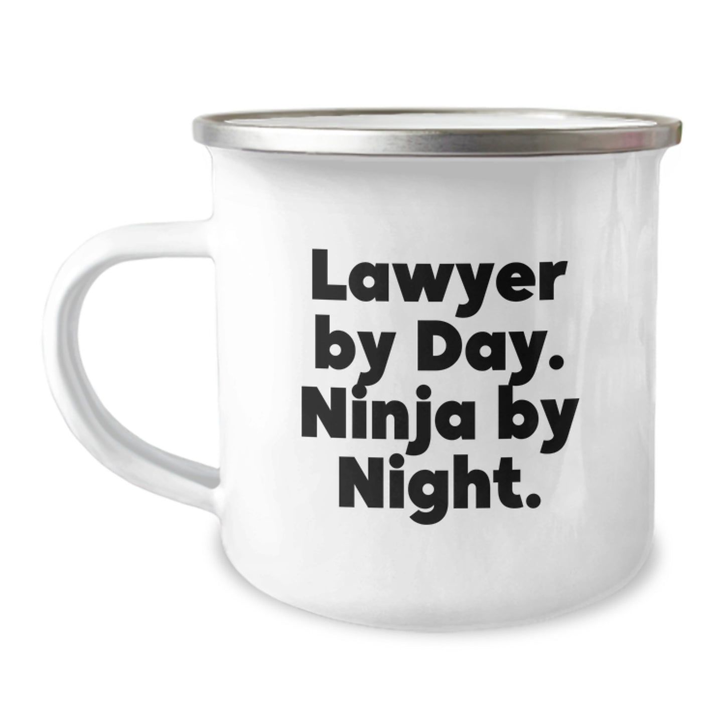 Funny Lawyer Gifts for Men, Lawyer By Day Ninja By Night Camping Mug for Graduation Unique Gifts from Family - Image 1