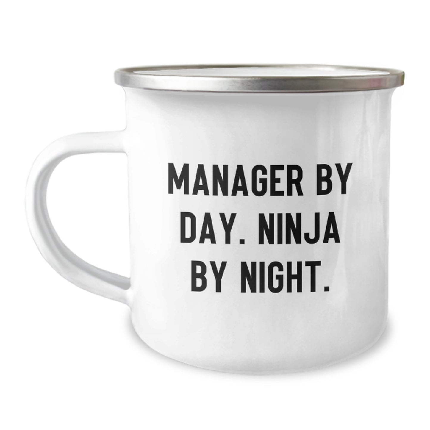Funny Graduation Unique Gifts for Manager, Manager By Day. Ninja By Night. Camping Mug, Funny Manager Gifts from Friends - Image 1