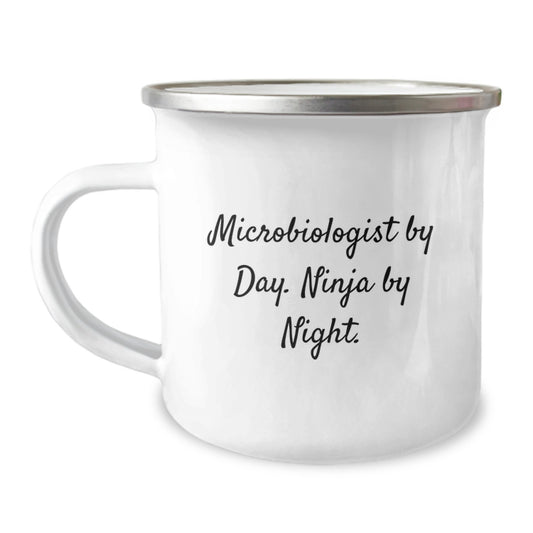 Funny Microbiologist Graduation Unique Gifts from Friends - Camping Mug for Microbiologist Men Women - Image 1