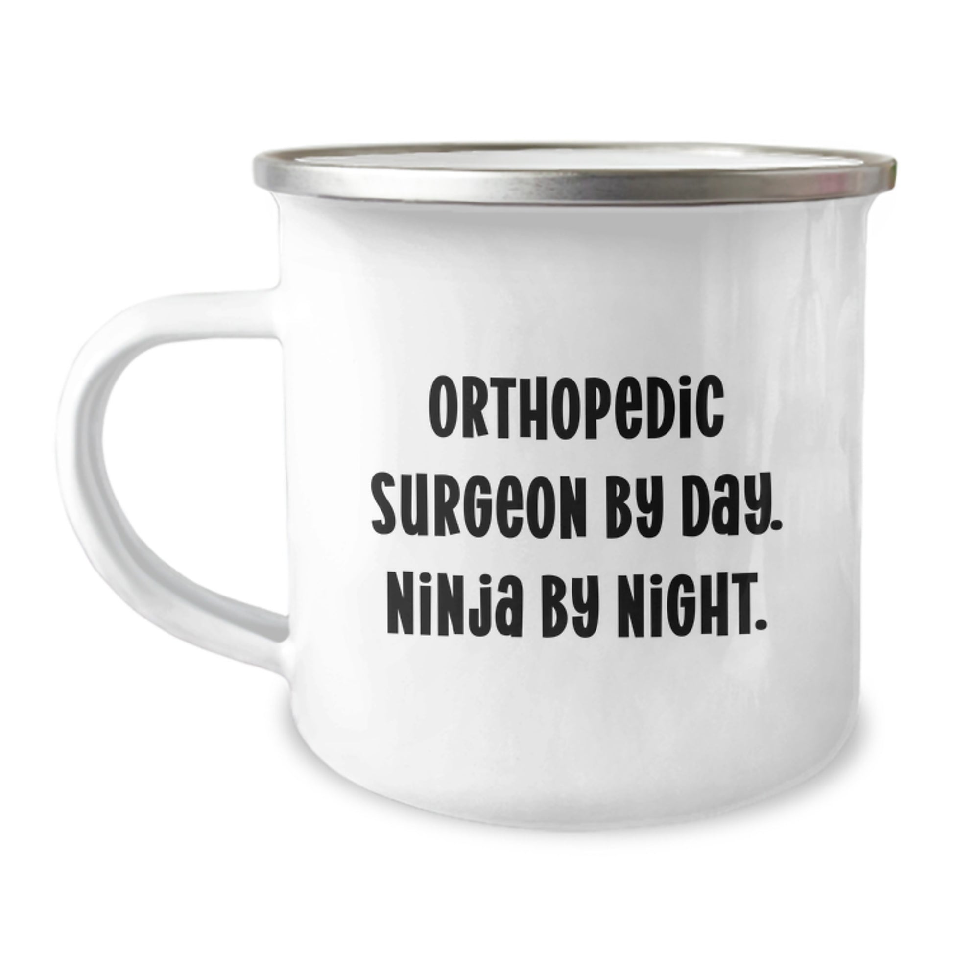 Funny Orthopedic Surgeon Gifts for Men, Orthopedic Surgeon By Day. Ninja By Night. Camping Mug for Graduation Unique Gifts from Family - Image 1