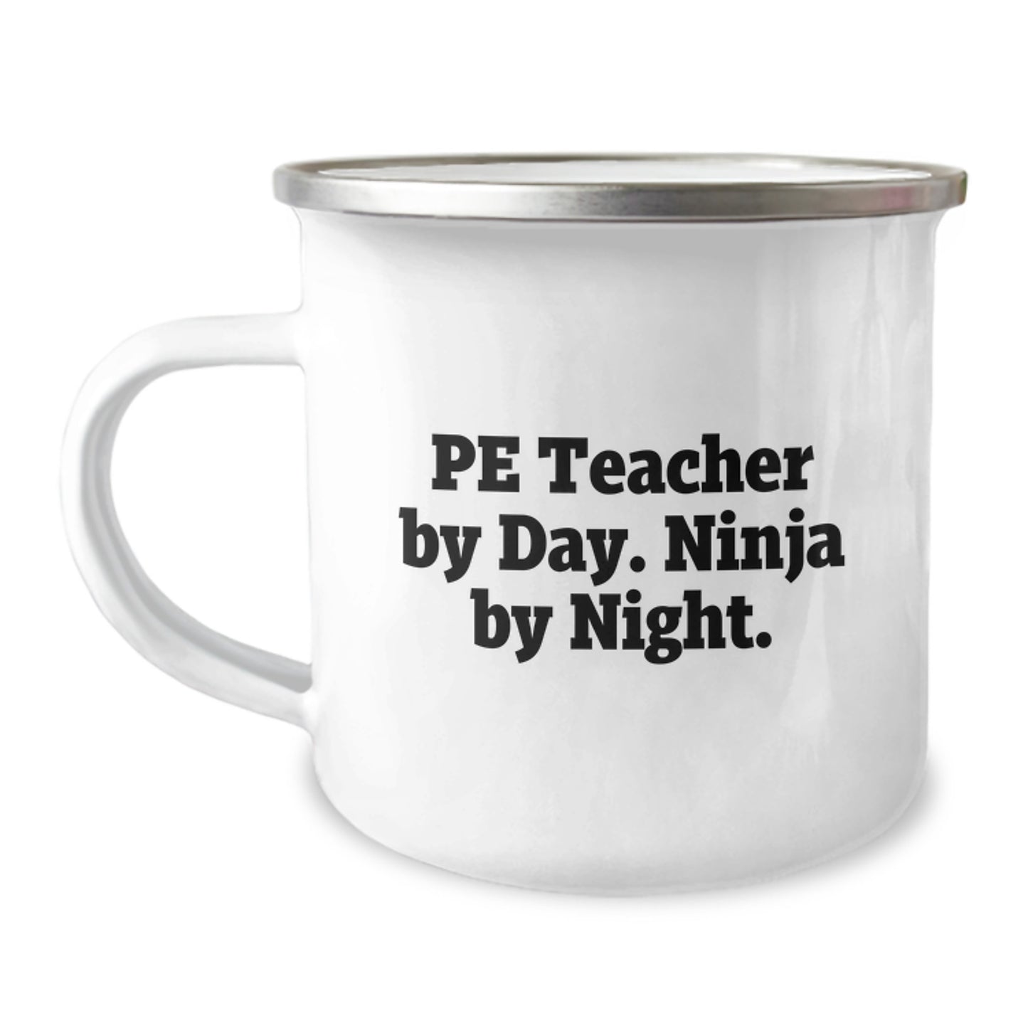 PE Teacher Keepsake Camping Mug for Him Surprise Birthday Gift - Image 1