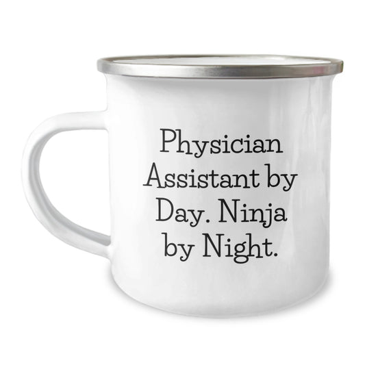 Gifts from Family to Physician Assistant, Funny Ninja Physician Assistant Gifts, Graduation Unique Mugs for Camping Lovers - Image 1