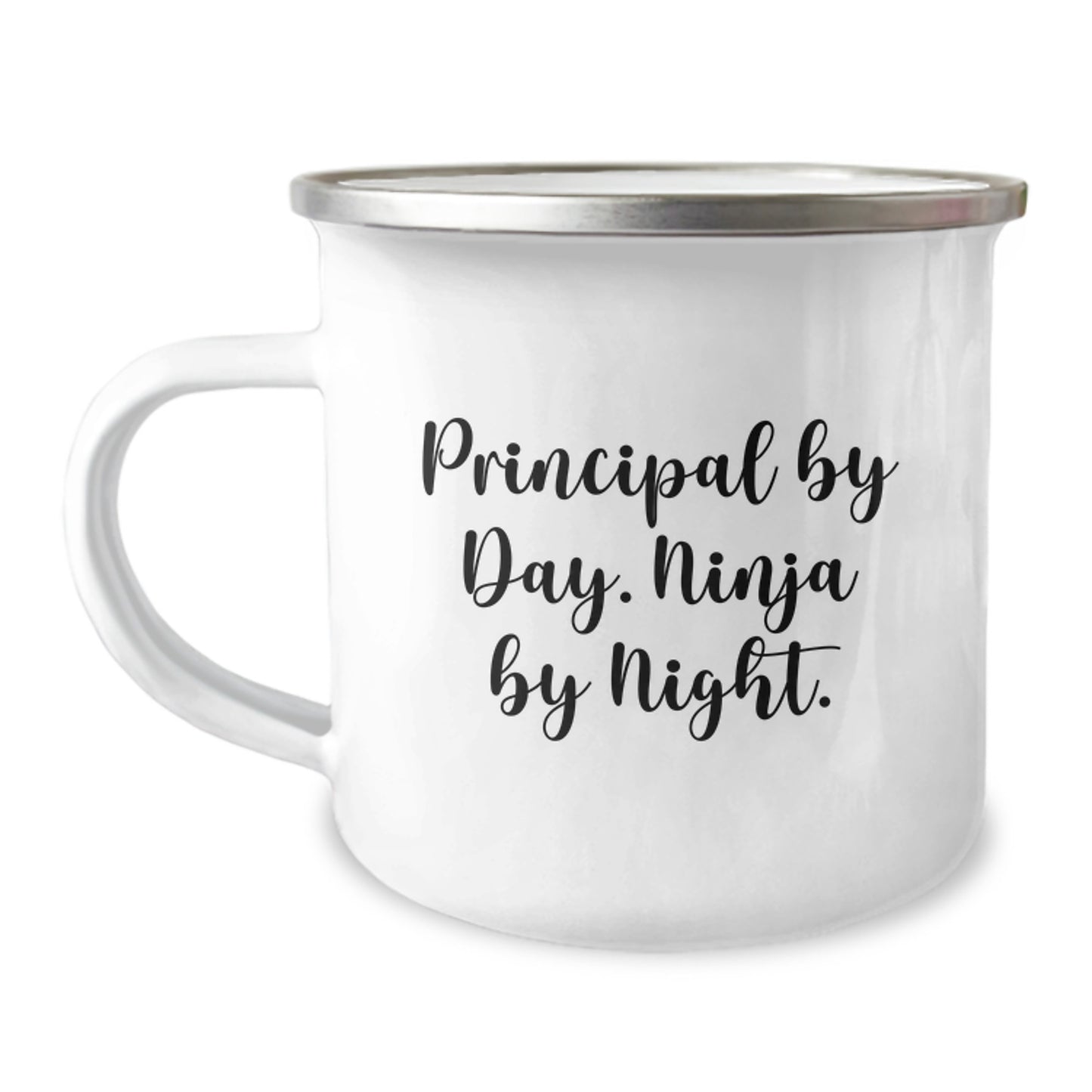 Funny Principal Gifts from Friends - Principal By Day. Ninja By Night. Camping Mug for Principal Birthday Unique Gifts - Image 1