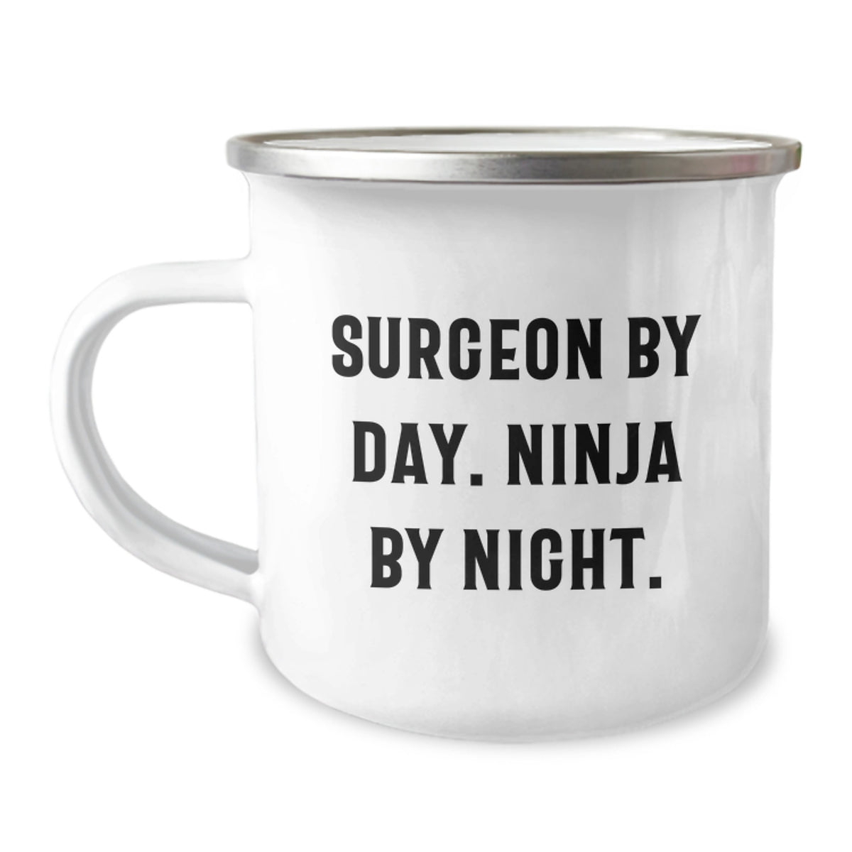 Funny Surgeon Camping Mug Gifts from Friends for Men Surgeon By Day Ninja By Night Christmas Unique - Image 1