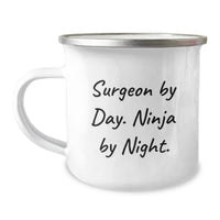 Load image into Gallery viewer, Funny Surgeon Gifts, Christmas Unique Gifts for Surgeon Men, Surgeon By Day Ninja By Night Camping Mug - Image 1
