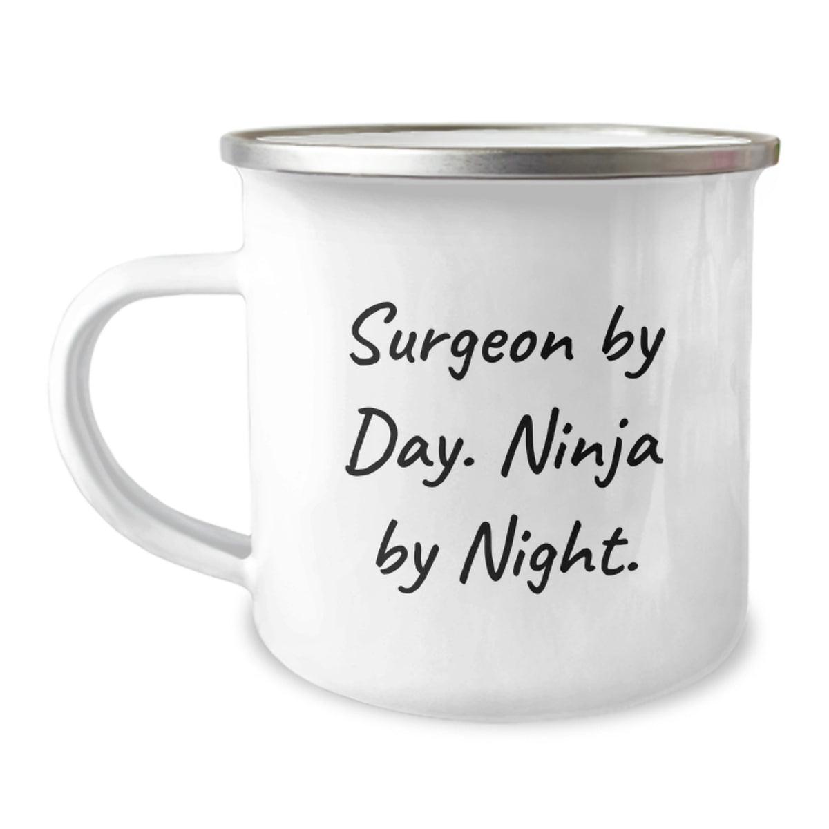 Funny Surgeon Gifts, Christmas Unique Gifts for Surgeon Men, Surgeon By Day Ninja By Night Camping Mug - Image 1