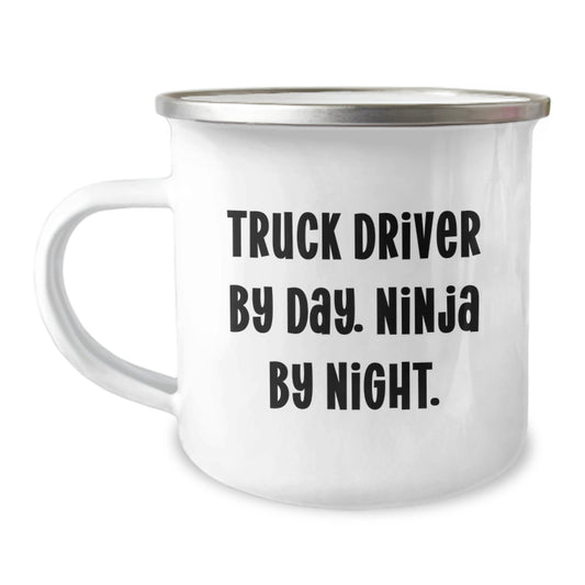 Funny Truck Driver Gifts from Family for Truck Driver Men Camping Mug - Graduation Unique Gifts - Image 1
