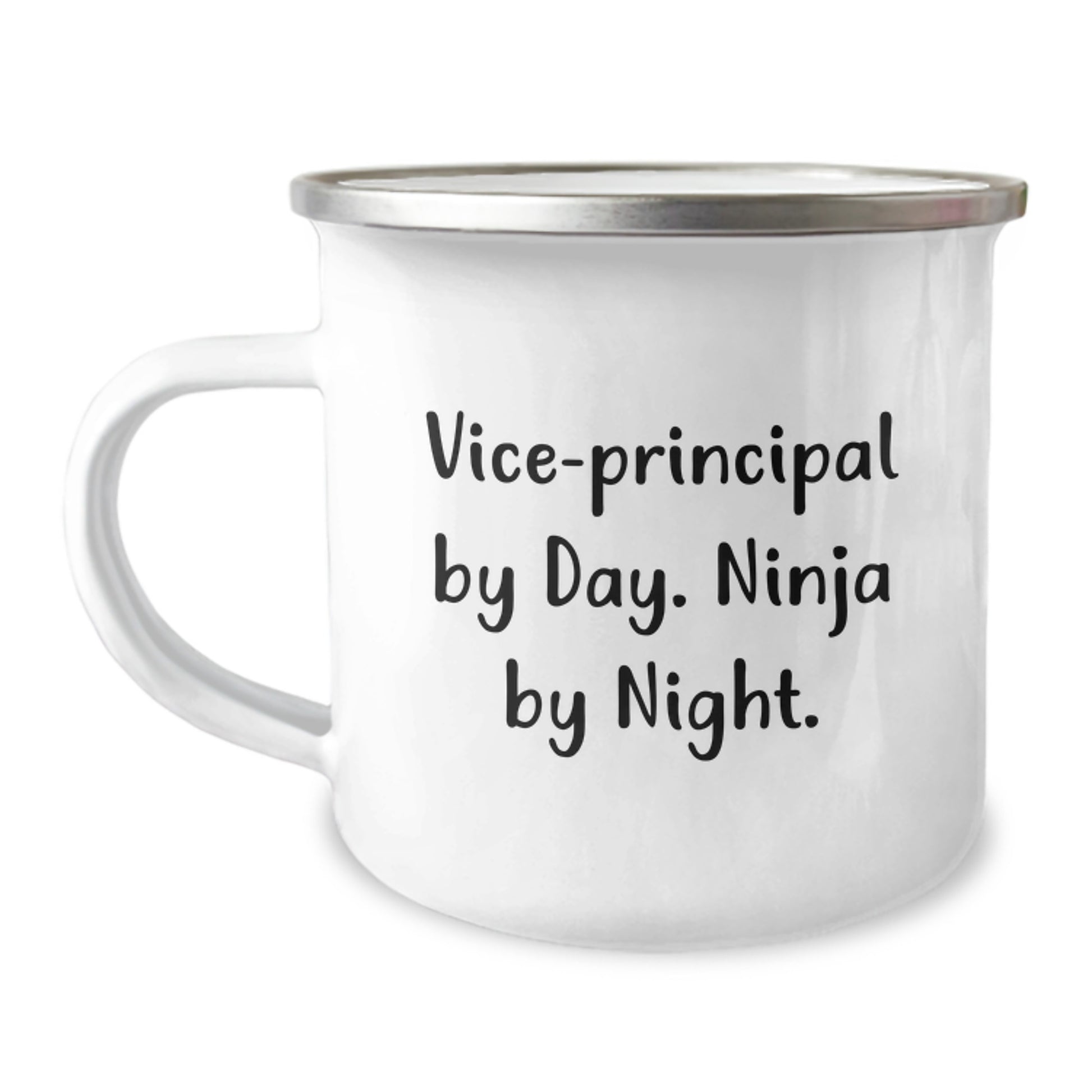 Funny Vice-principal Gifts from Friends - Vice-principal By Day. Ninja By Night. Camping Mug for Graduation Unique Gifts - Image 1