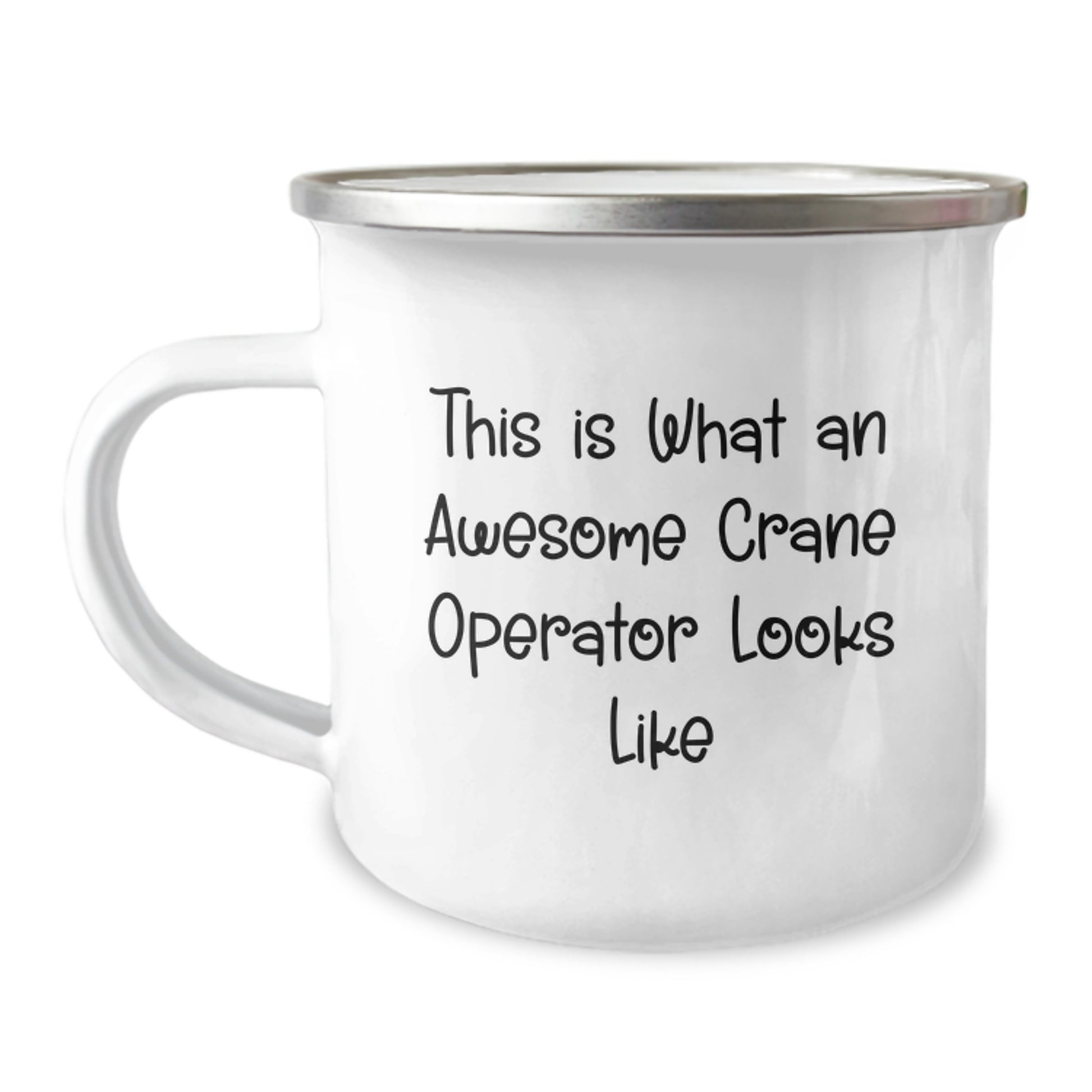 Crane Operator Keepsake Camping Mug for Him Birthday Gift Stainless - Image 1