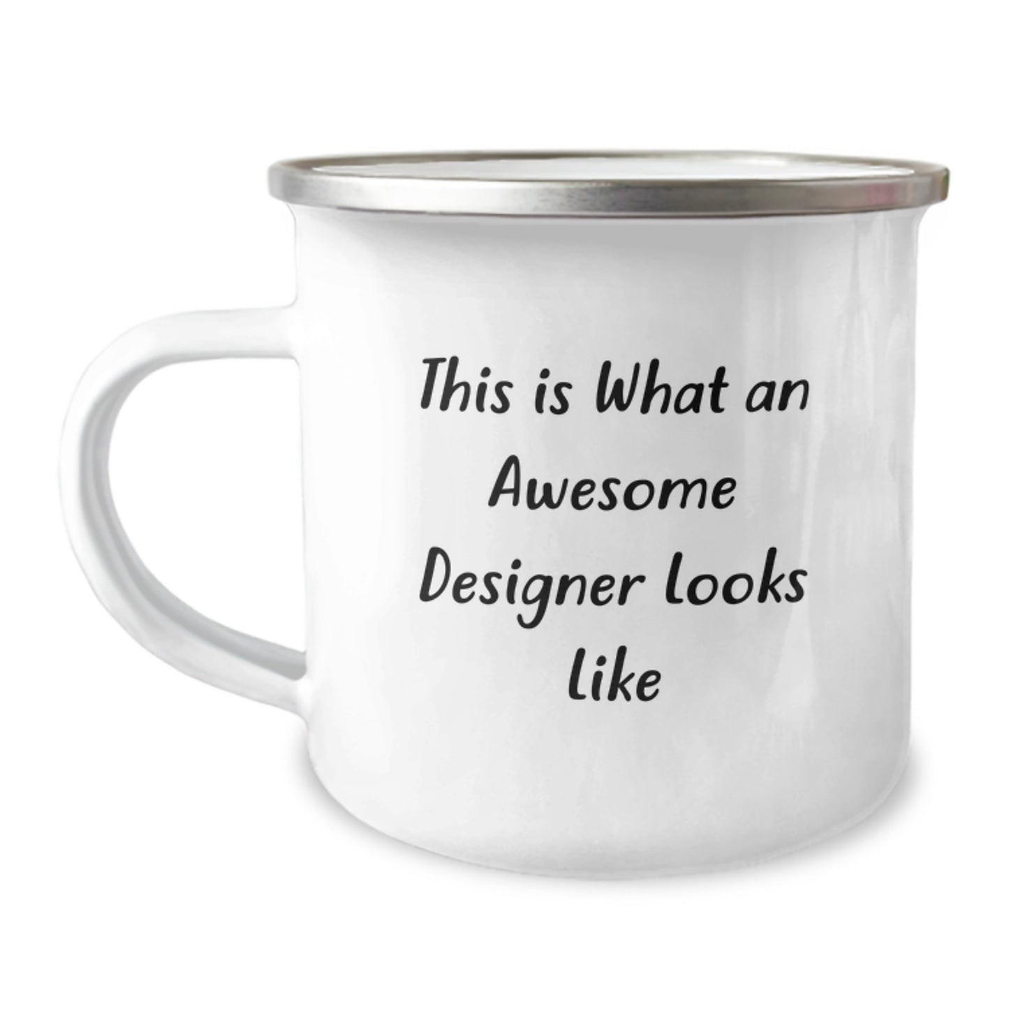 Designer Keepsake Camping Mug for Him Birthday Gift With Quote - Image 1