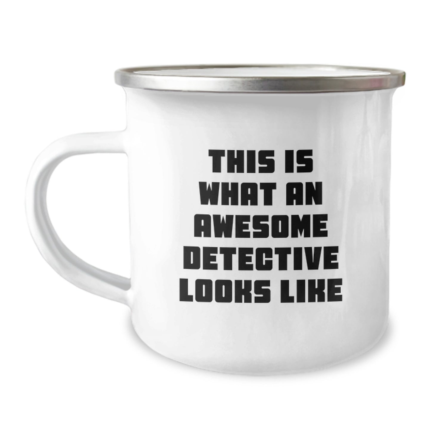 Camping Mug Birthday Gift for Friend – This Is An Detective Looks Like - Image 1