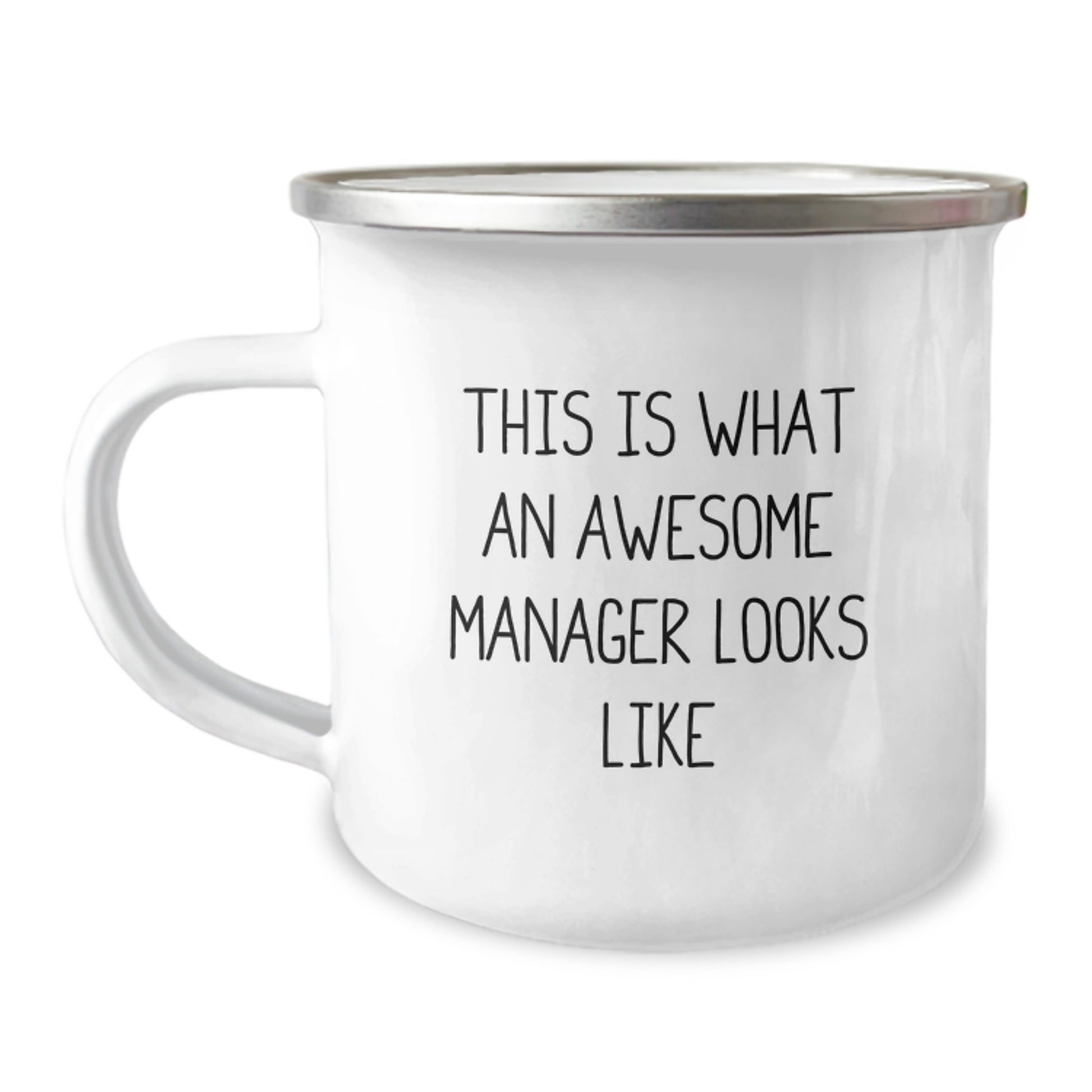 Funny Manager Gifts from Friends, Inspirational Camping Mug for Graduation Unique Gifts, This Is What An Awesome Manager Looks Like - 12 oz Stainless Steel - Image 1
