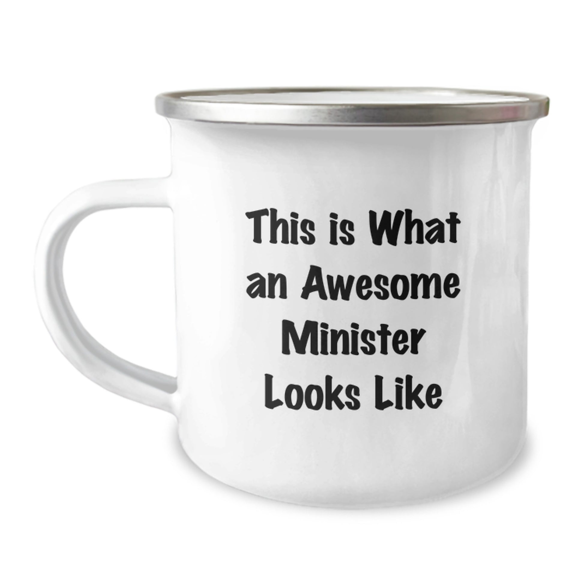 Funny Minister Gifts from Friends and Family, This Is What An Awesome Minister Looks Like, Camping Mug for Minister, Unique Graduation Gifts for Men - Image 1