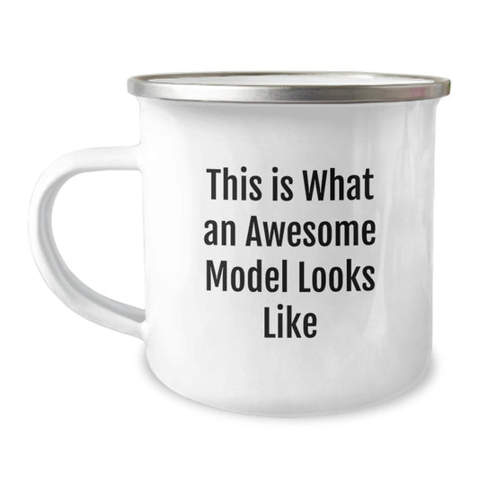 Funny Model Gifts, This Is What An Awesome Model Looks Like Inspirational Camping Mug for Model Graduation Unique Gifts from Friends to Model - Image 1