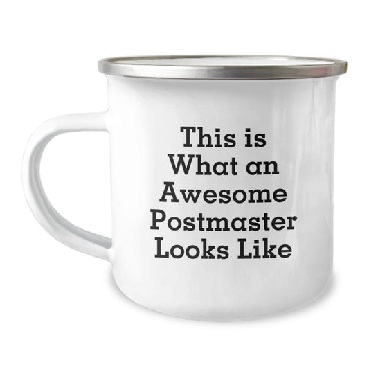 Funny Postmaster Gifts for Him, This Is What An Awesome Postmaster Looks Like, Camping Mug, Unique Graduation Gifts for Men - Image 1