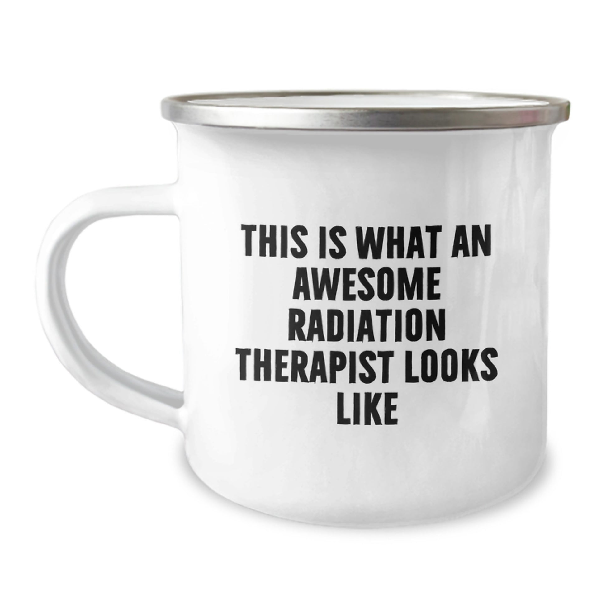 Funny Radiation Therapist Gifts, Camping Mug for Men, Women, Friends, Coworkers, Family, This 'Is What An Awesome Radiation Therapist Looks Like' Unique Graduation Gift - Image 1
