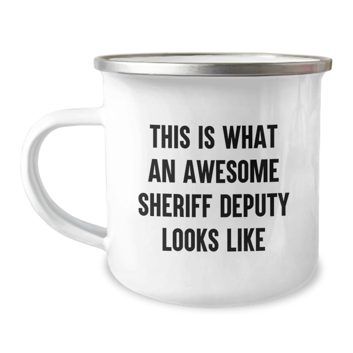 Funny Sheriff Deputy Gifts from Friends for Men Unique Graduation Unique Gifts - This Is What An Awesome Sheriff Deputy Looks Like Camping Mug for Sheriff Deputy - Image 1