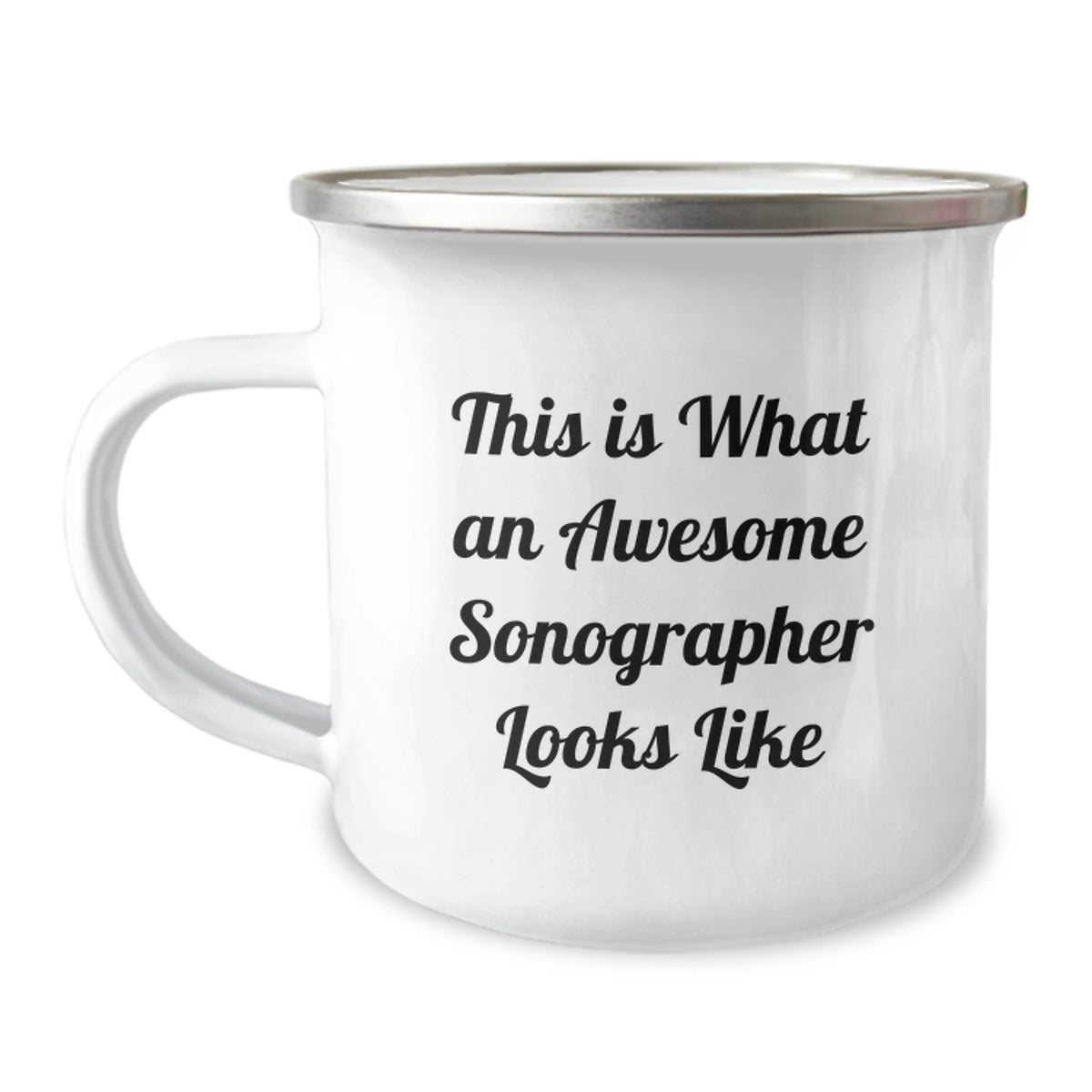 Witty Camping Mug Gift for Friends This Is What An Awesome Sonographer - Image 1