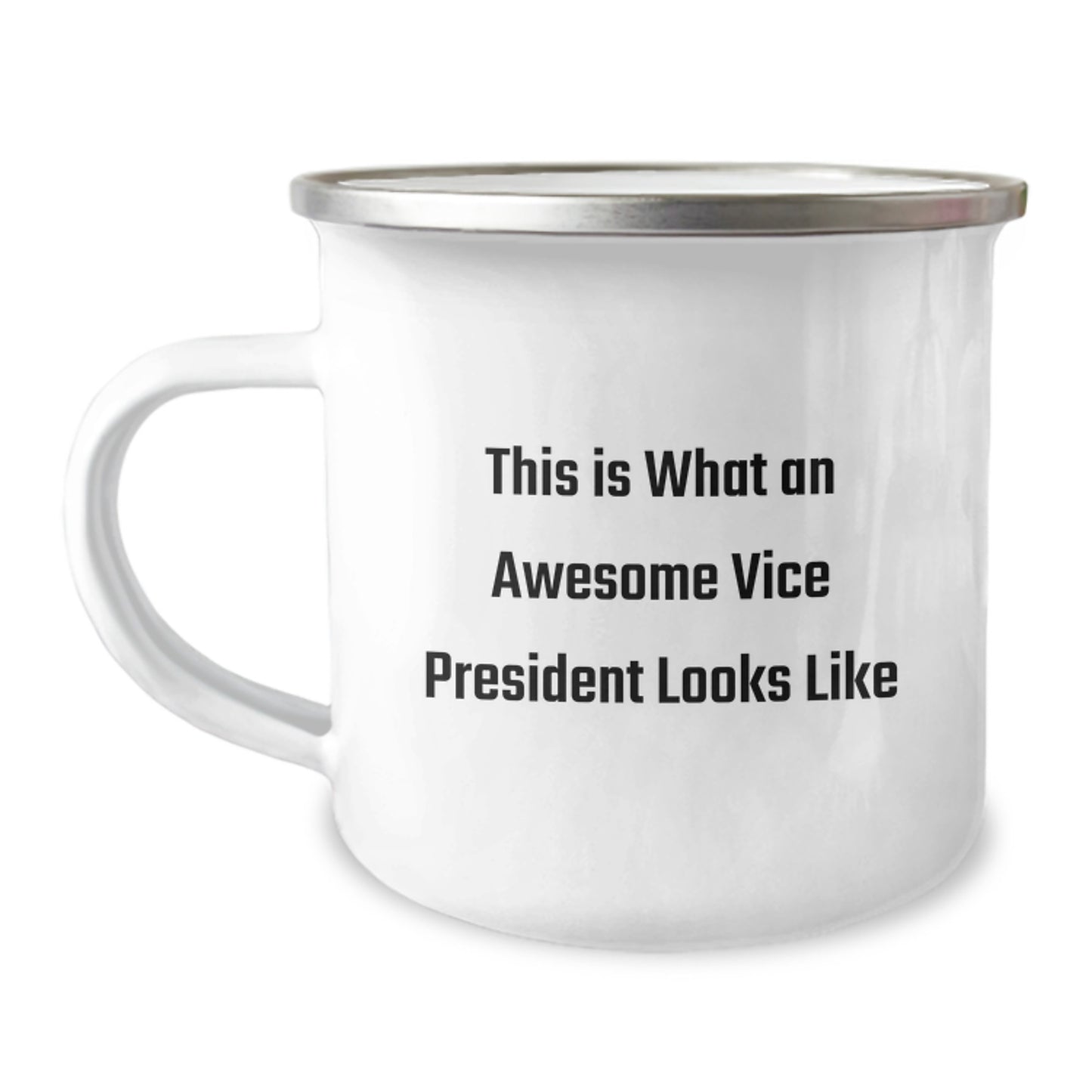 Vice President Keepsake Camping Mug for Him Birthday Gift and Quote Now - Image 1