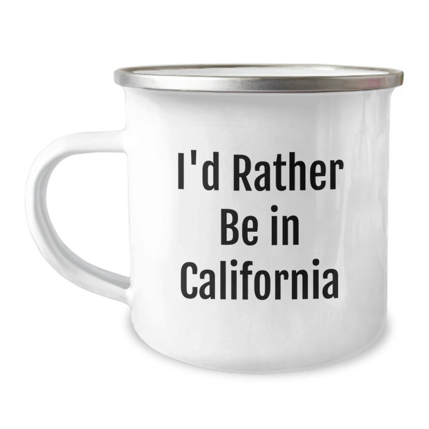 California Graduation Unique Gifts from Friends to Men - I'd Rather Be In California Camping Mug - Image 1