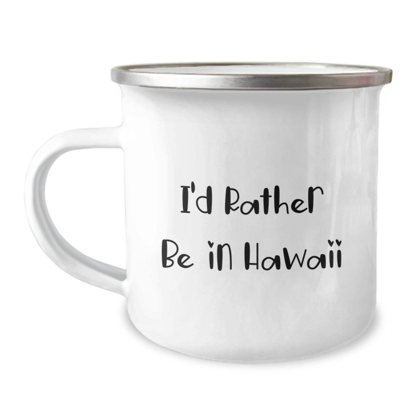 Hawaii Camping Mug Keepsake for Him Birthday Gift with Enamel Finish - Image 1