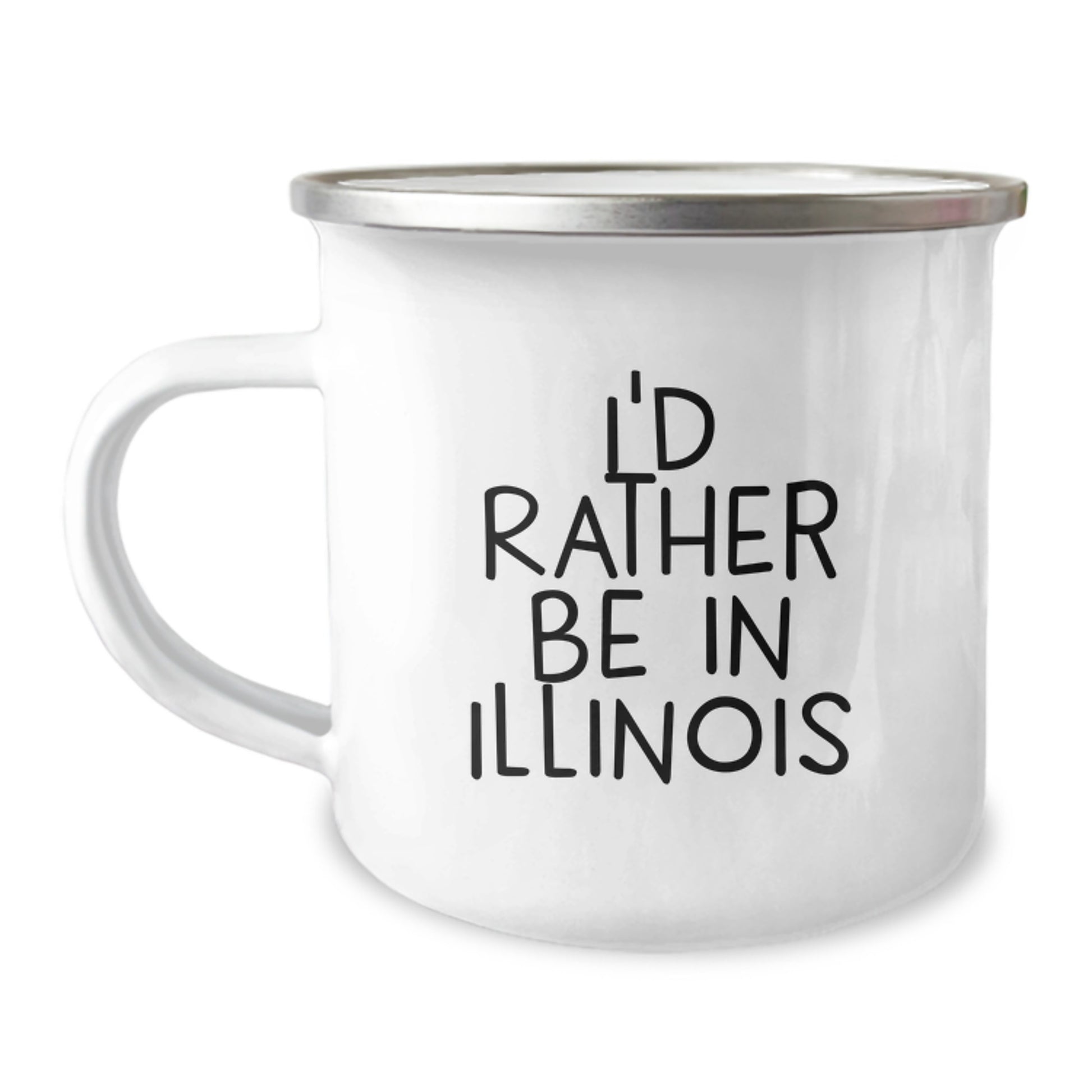 Gifts from Friends - Unique Illinois Camping Mug - I'd Rather Be In Illinois - Funny Graduation Gift for Illinois Men and Women - Image 1