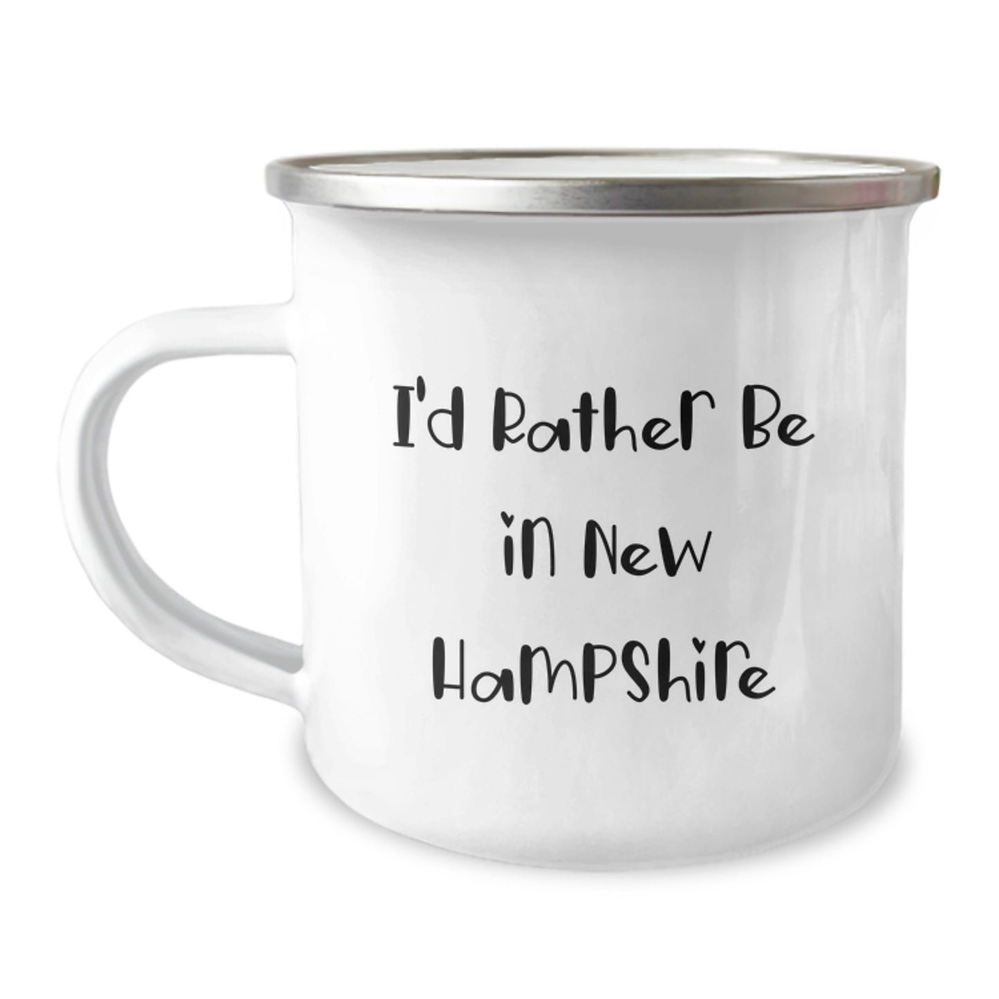 New Hampshire Gifts for Men from Friends, Funny Camping Mug with I'd Rather Be In New Hampshire Quote, Perfect for Graduation Unique Gifts - Image 1