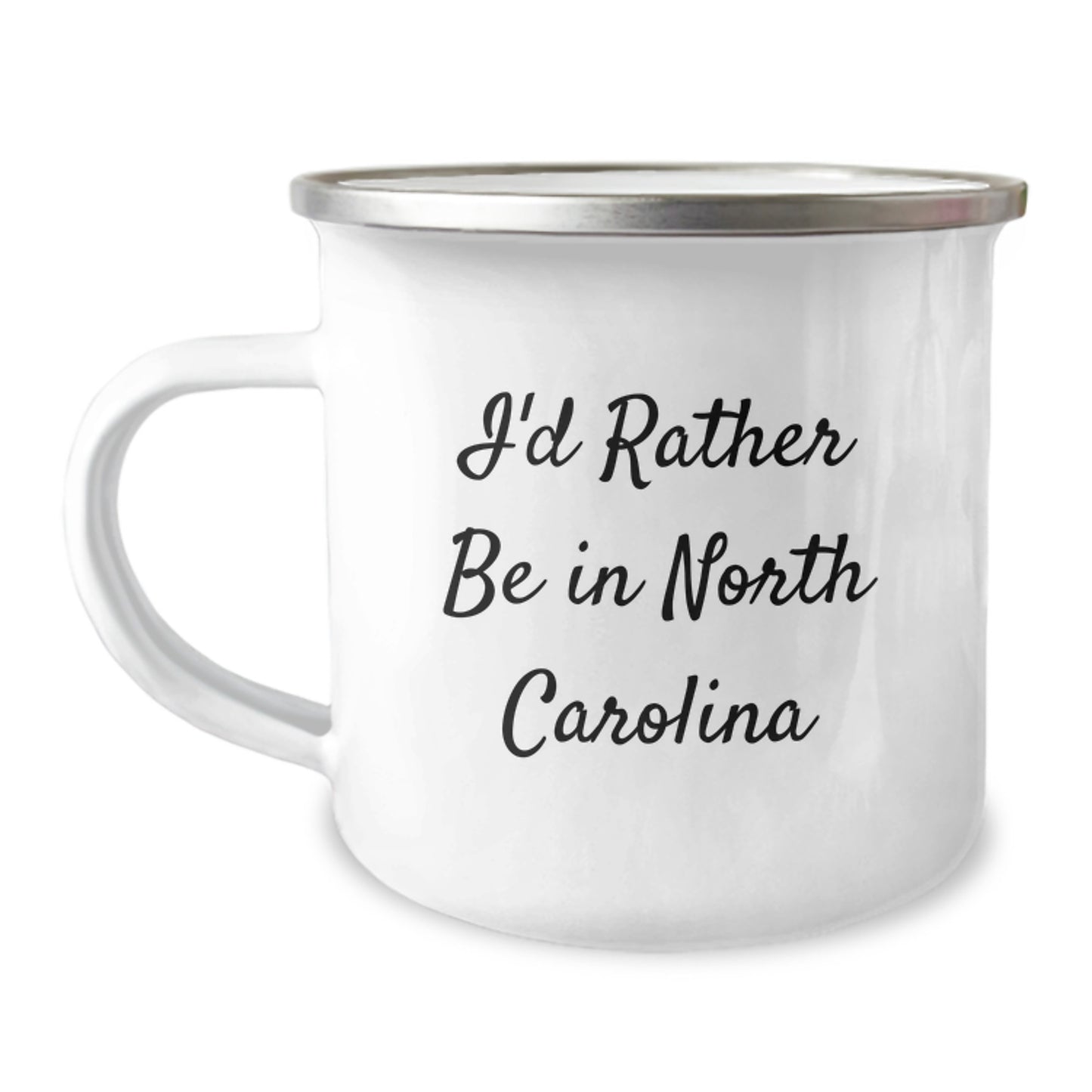 North Carolina Gifts for Him Funny Camping Mug, I'd Rather Be In North Carolina Unique Gifts from Family for Graduation - Image 1