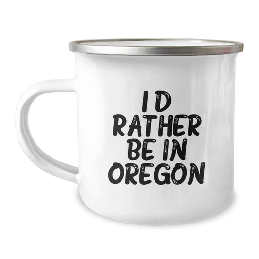 Oregon Keepsake Camping Mug for Him Birthday Gift – Rather Be In Oregon - Image 1